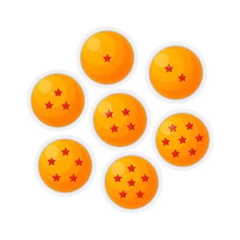 The dark dragon balls (暗黒ドラゴンボール, ankoku doragon bōru) are a set of dragon balls created by xeno dende for the dark empire. DBZ Seven Dragon Balls Vinyl Sticker Set - Trinket Geek