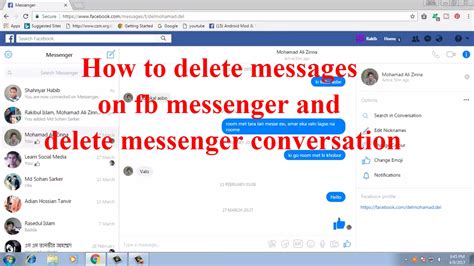 How to permanently delete a facebook account? How to Delete Messages on Facebook Messenger and Delete ...