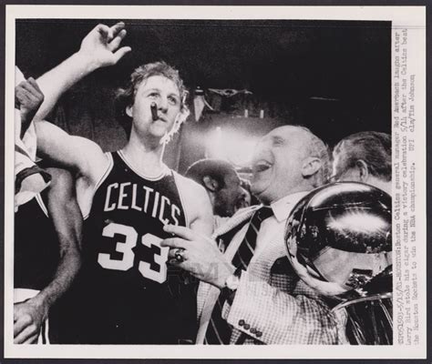 Lot 768 1981 Larry Bird And Red Auerbach Celtics Win The Nba Title