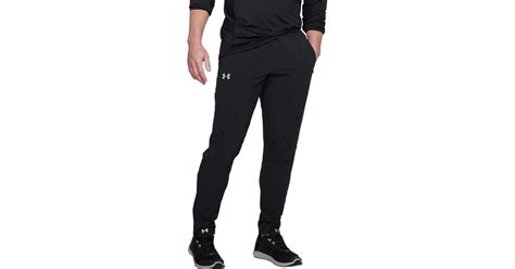 Under Armour Synthetic Outrun The Storm Pants In Blackblack Black
