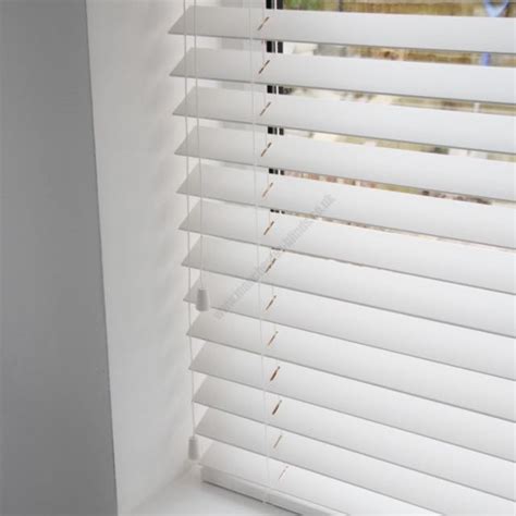 White Wide Slat Blinds Blinds