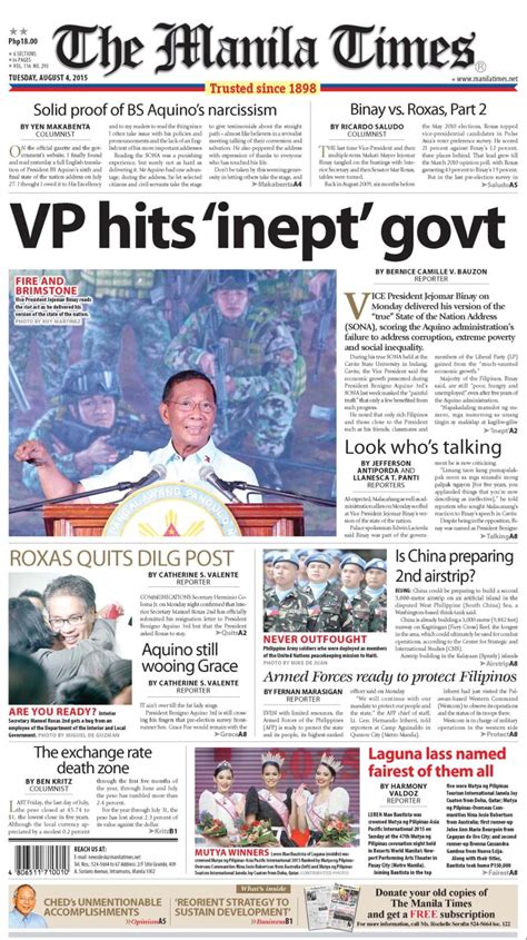Manila times založil angličan thomas gowan, který žil na filipínách. The Manila Times