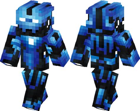 Blue Ironman Minecraft Skin Minecraft Hub