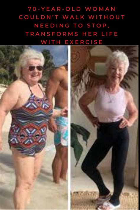 70 year old woman couldn t walk without needing to stop transforms her life with exercise in