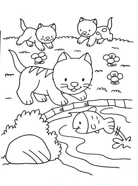 Propre Coloriage Chats Images COLORIAGE