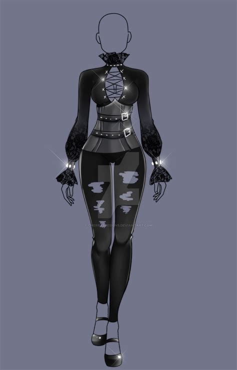 Closed Auction Adopt Goth Outfit By Cherrysdesigns On Deviantart