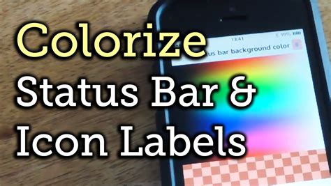 Customize Your Iphones Status Bar And Springboard Font Colors How To