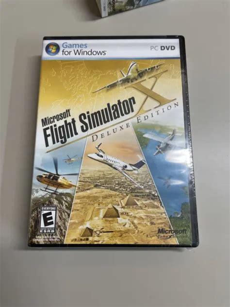 Microsoft Flight Simulator X Deluxe Edition Pc Game Sealed Authentic