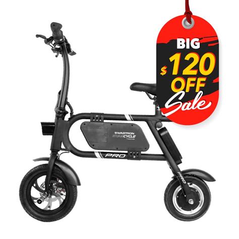 Swagcycle Pro Pedal Free Electric Scooter Bike — Swagtron