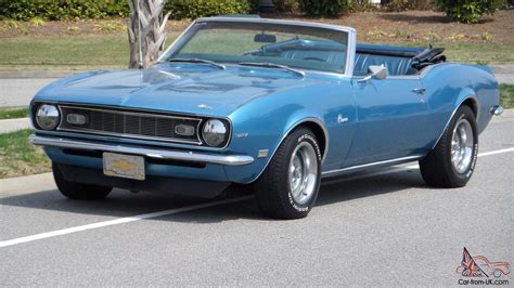 1968 Chevrolet Camaro Convertible Automatic 327 Marina Blue Ready For