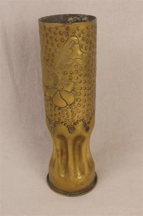 Ww2 Trench Art Floral Vase Sally Antiques
