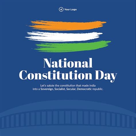 Premium Vector Banner Design Of National Constitution Day Template