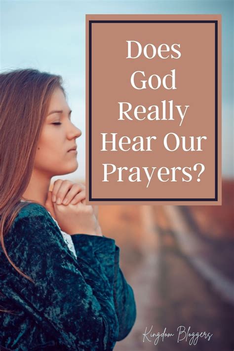 Does God Really Hear Our Prayers Prayers Prayers Of The Righteous