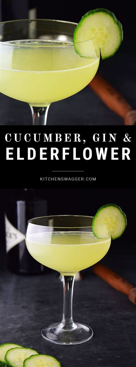 Cucumber Gin And Elderflower Martini Recipe Elderflower Martini