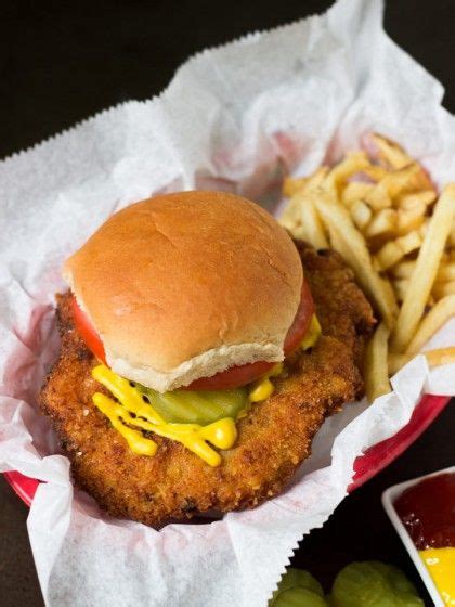 A complete meal that was hard to stop eating. Iowa-Style Pork Tenderloin Sandwich Recipe | Recipe | Pork ...