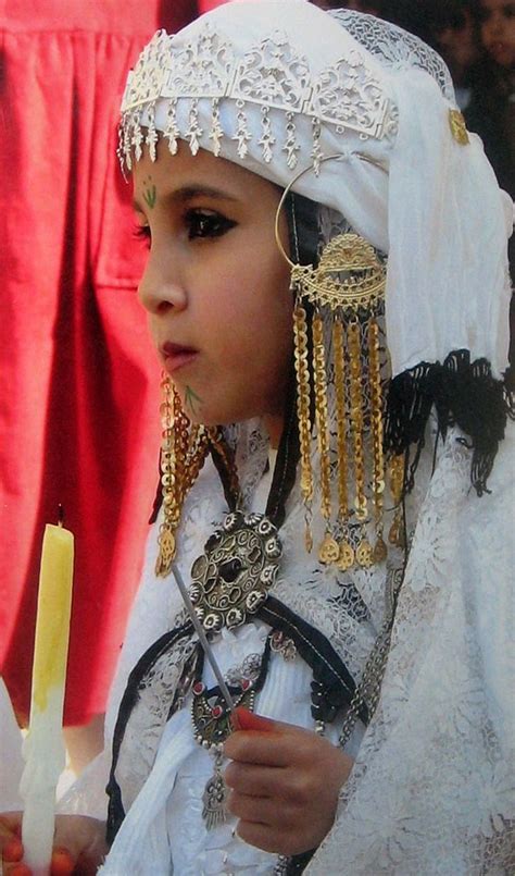 Africa Young Algerian Girl From The Djelfa Region Ouled Nail