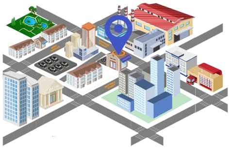 3d City Directional Map Edrawmax Templates