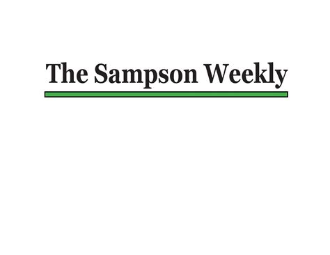 THE SAMPSON WEEKLY - Sampson County, Local News, Obituaries
