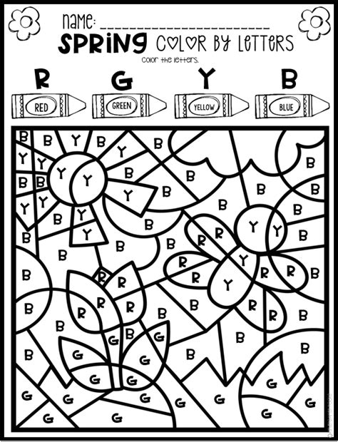 Printable spring coloring pages kindergarten. Little Giggles and Wiggles: Spring Math and Literacy ...