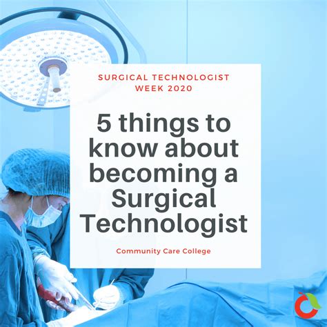 5 Tips To Becoming A Surgical Technologist Ccc