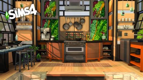 Stylish Eco Kitchen With Snowy Escape Counters The Sims 4 Stop Motion