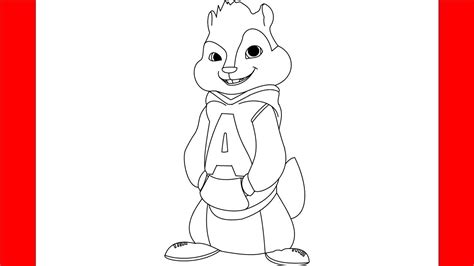 How To Draw Alvin From Alvin And Chimpunks - Step By Step Drawing - YouTube