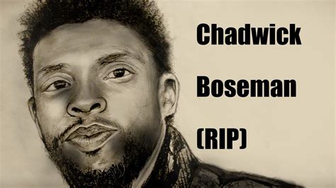 DRAWING TRIBUTE TO CHADWICK BOSEMAN - YouTube