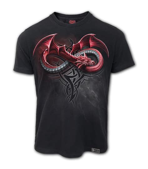 Dragon T Shirt In Organic Cotton Yin Yang Dragons