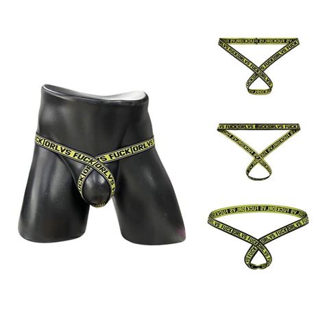 Sexy Men S G String T Back Suspensory Jockstrap Briefs Thong Underwear Ebay