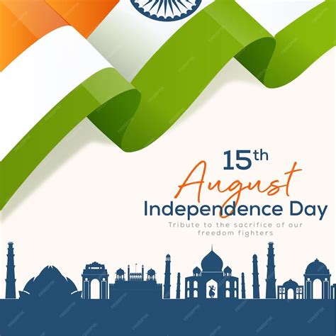Premium Vector Banner Design Of 15 August Happy Independence Day Template