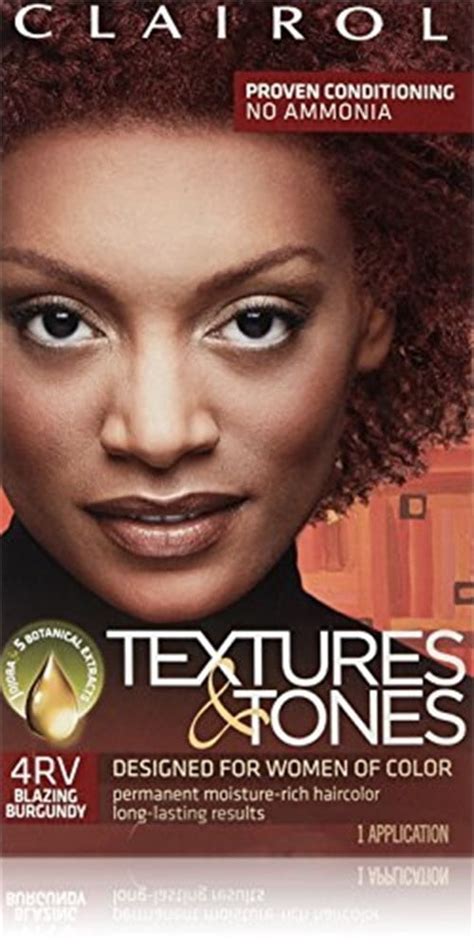 Clairol Textures And Tones Hair Color 4rv Blazing Burgundy 1 Ea Permanent Hair Color