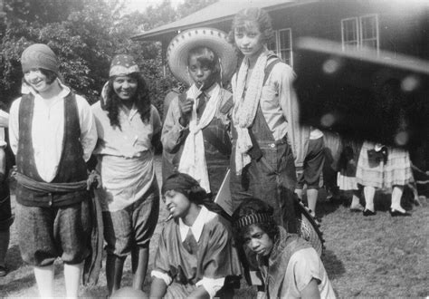 Antique Vintage Early Old 1927 Okoboji Ia Ywca Girls Camp African American Photo Photograph