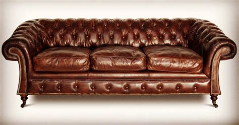 The current use of 2 or more sirs. 3-er sofa chester kapitoniert, rindsleder im antiklook ...