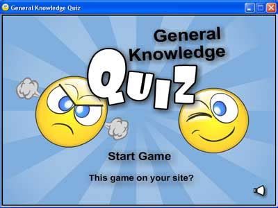 Though you should be warned, there are no actual questions about coins in this quiz, so you can sit down and. General Knowledge Quiz 1.0 review and download