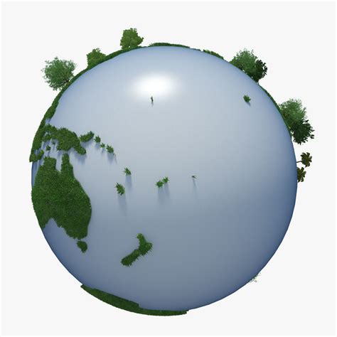 Green Planet Earth 03 3d Model Cgtrader