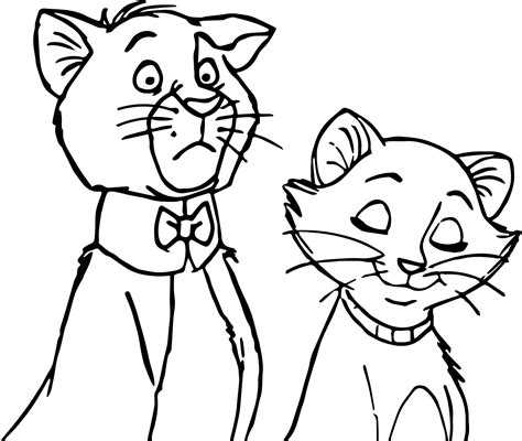 Disney The Aristocats What Coloring Page Cartoon