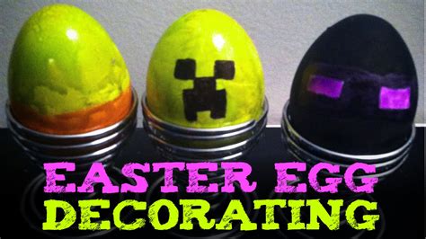 Minecraft Easter Eggs Random Egg Decorating Youtube