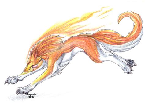 Fire Wolf By Dragonka On Deviantart