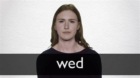 How To Pronounce Wed In British English Youtube