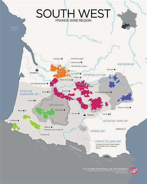 The Wines Of South West France Map Wine Folly