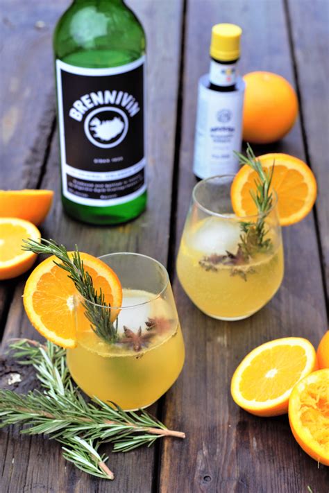 Our version of a marg, its got kiwi, strawberry, and mango w/ a shot of cactus juice schnapps. Herb & Orange Brennivín Cocktail - Mountain Cravings