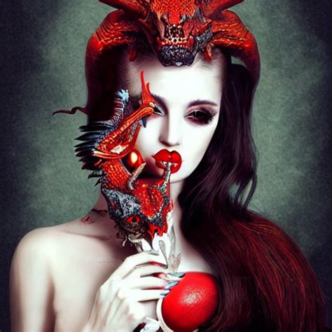 Stabilityai Stable Diffusion Pop Surrealism Beautiful Woman With Red