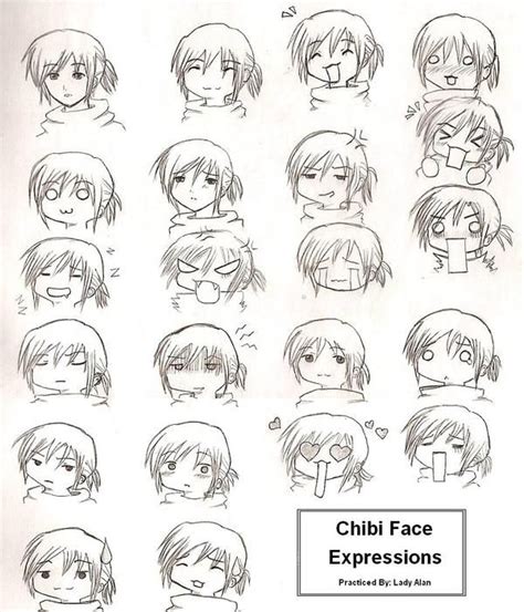 Chibi Expressions By Ladyalan On Deviantart Chibi Drawings Manga