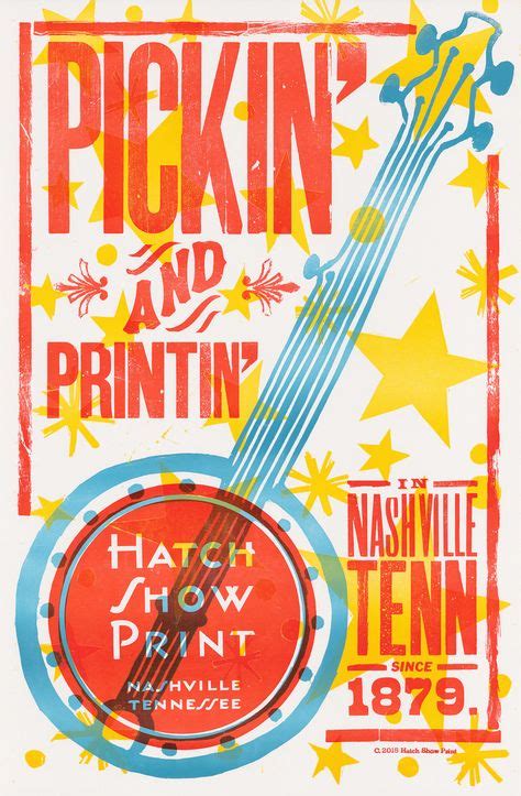 46 Hatch Show Print Ideas Concert Posters Print Music Poster