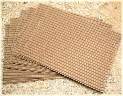Items Similar To Corrugated Cardboard 6 Sheets On Etsy