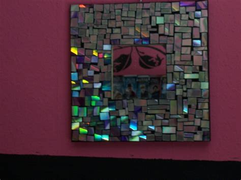 Mosaic Cd Mirror · How To Make A Wall Mirror · Mosaic and Woodwork on