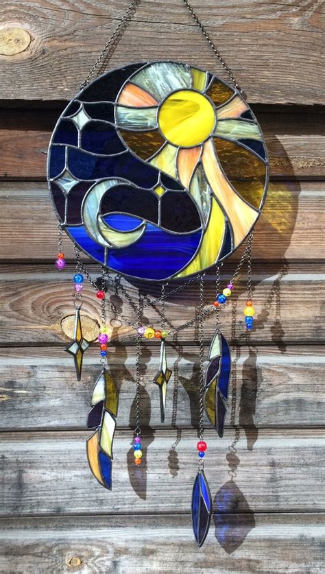 Dream Catcher Stained Glass Etsy