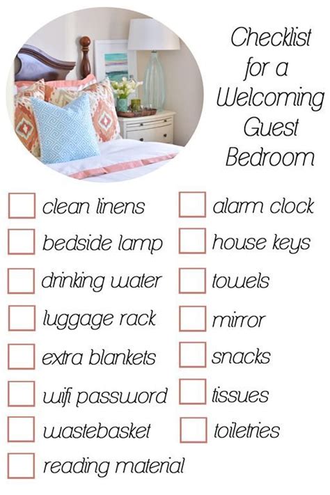 Checklist For A Welcoming Guest Room Guest Room Office Guest Room