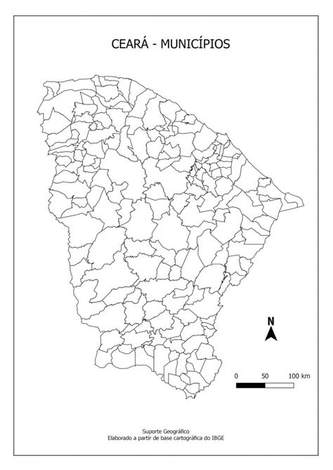 Mapa Geografico Do Estado Do Ceara Monodo