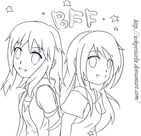 Bff Best Friend Drawings Easy Anime